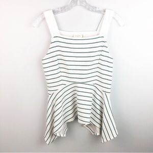 Striped Peplum Tank